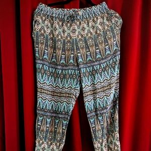 Bohemian harem pants size small/petite